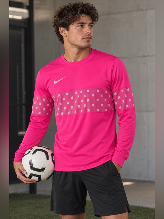 Nike Other - Nike Energy Dri-FIT Soccer Long Sleeve Top Pink Foam Sz L